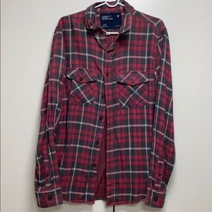 American Eagle Plaid Shirt: Men’s: Size L